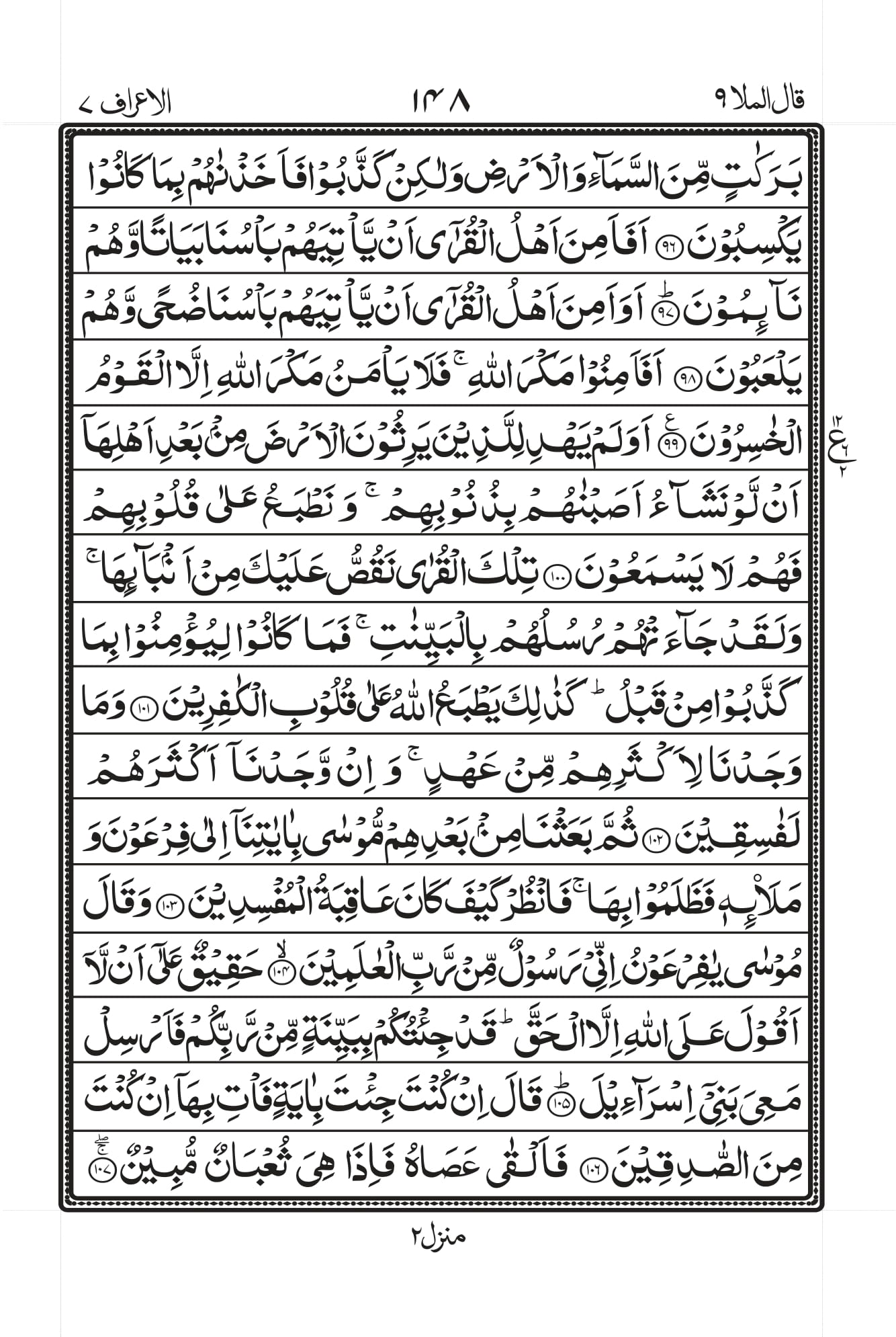 Surah Al-A’raaf Page 12