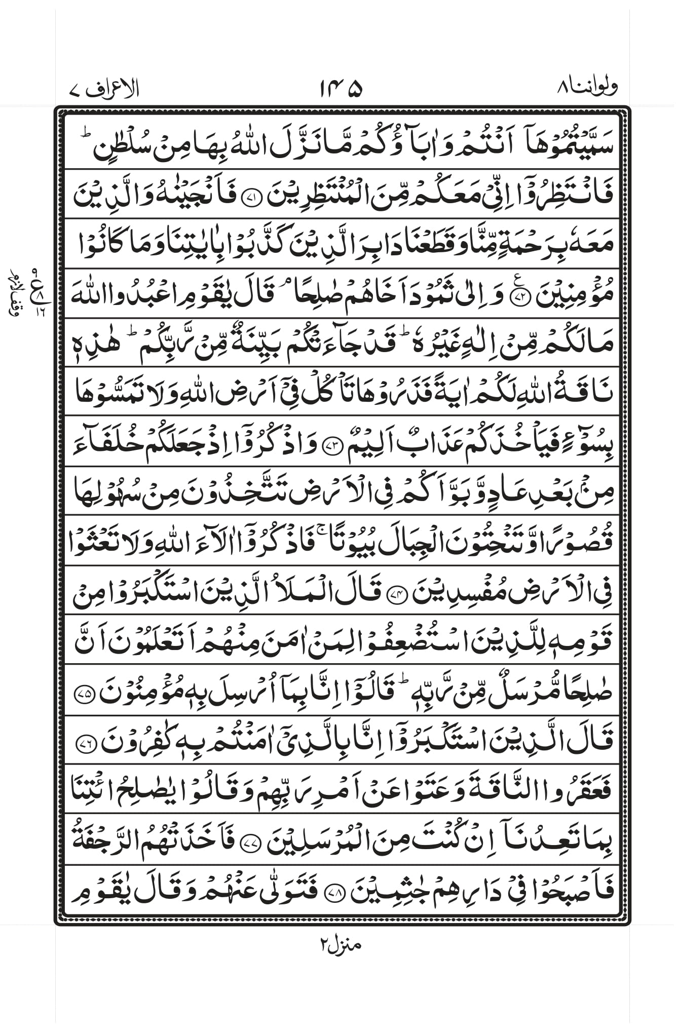 Surah Al-A’raaf Page 9