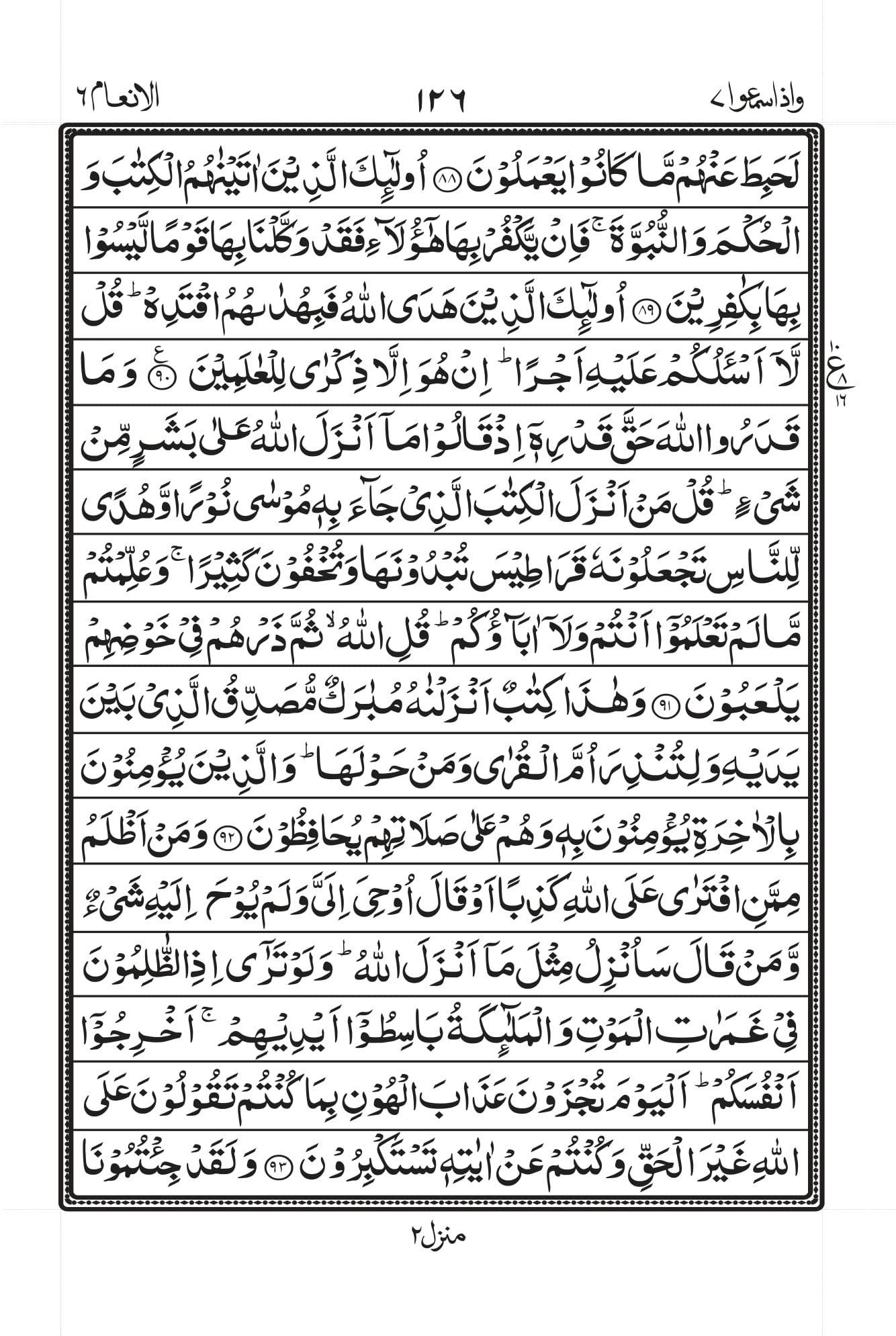 Surah Al-An’aam Page 11
