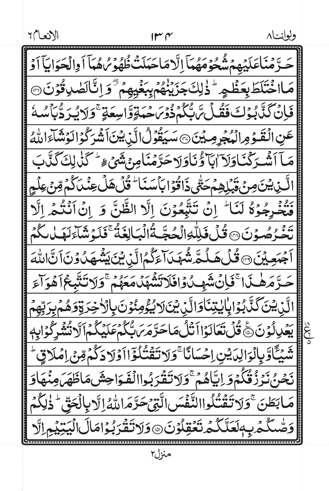Surah Al-An’aam Page 19