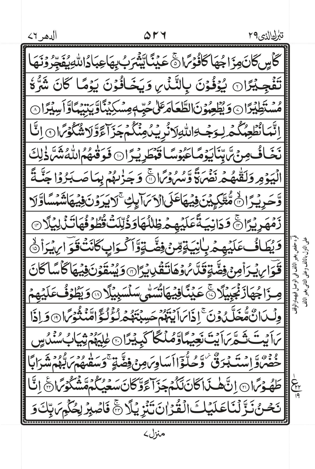Surah Al-Insaan (Dahr) Page 2