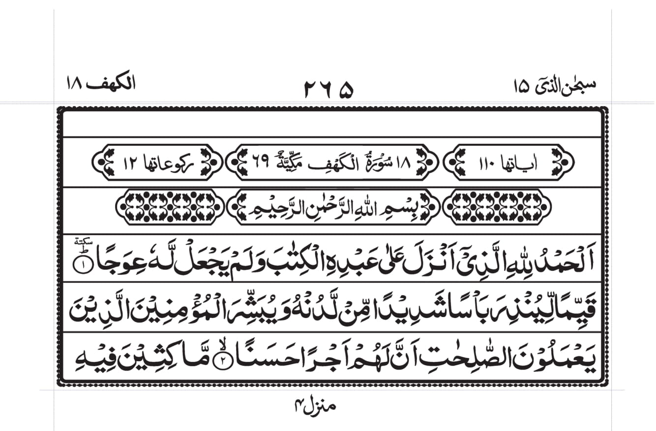 Surah Al-Kahf Page 1