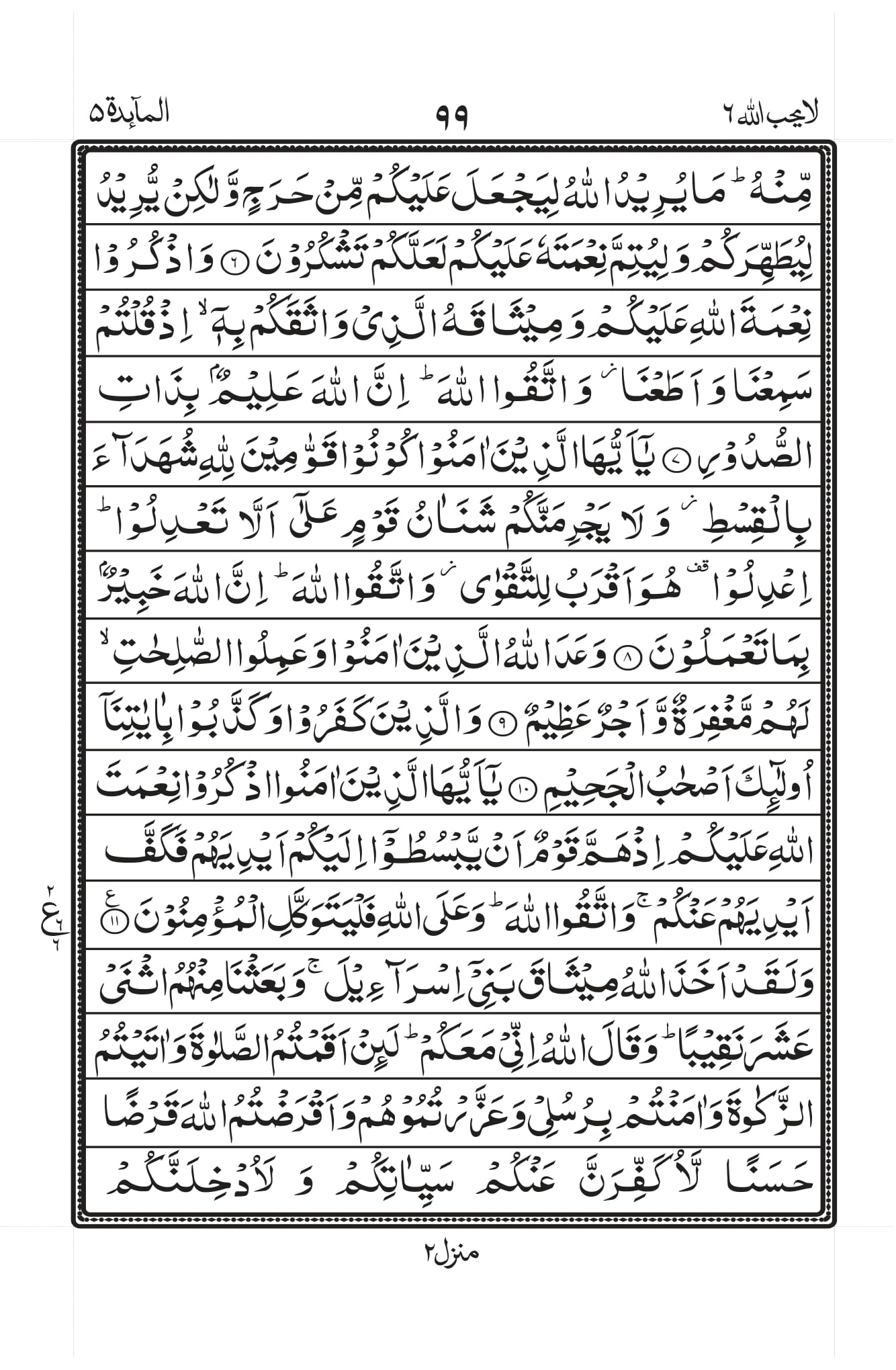 Surah Al-Maaida Page 3