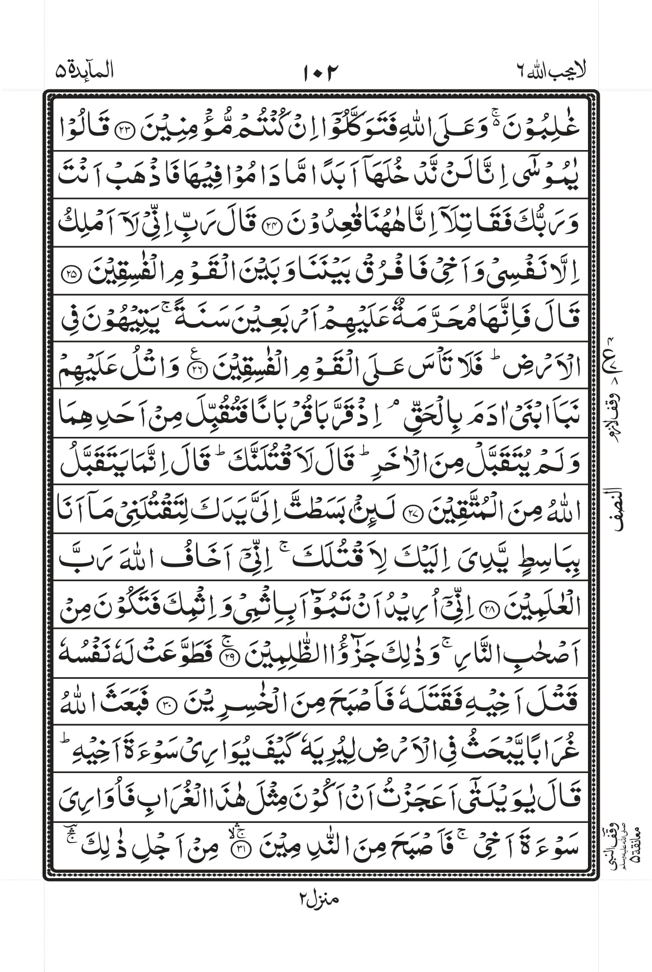 Surah Al-Maaida Page 6