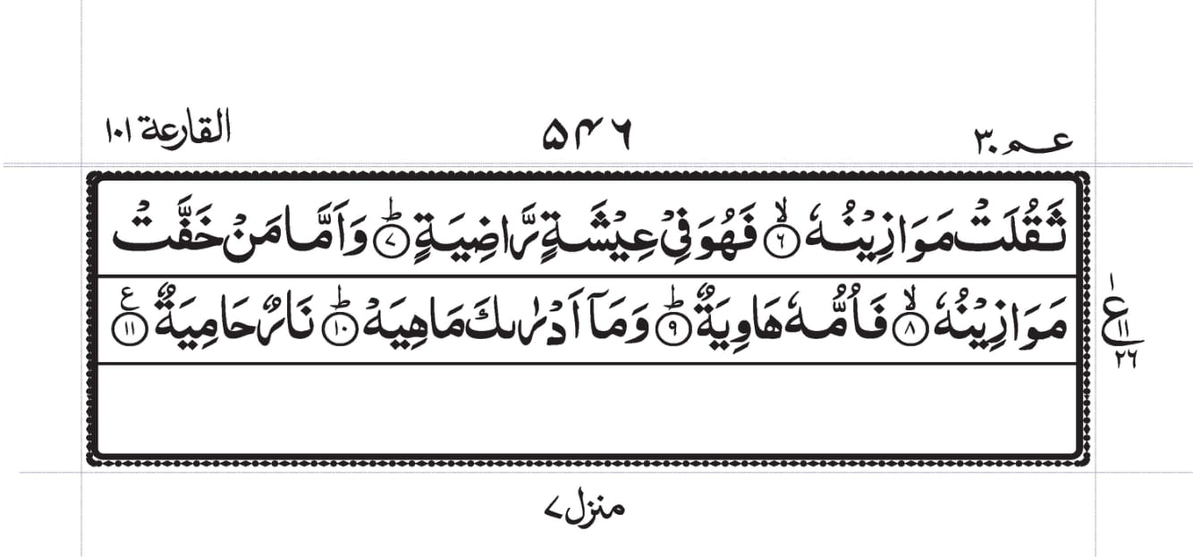 Surah Al-Qaari’a Page 2