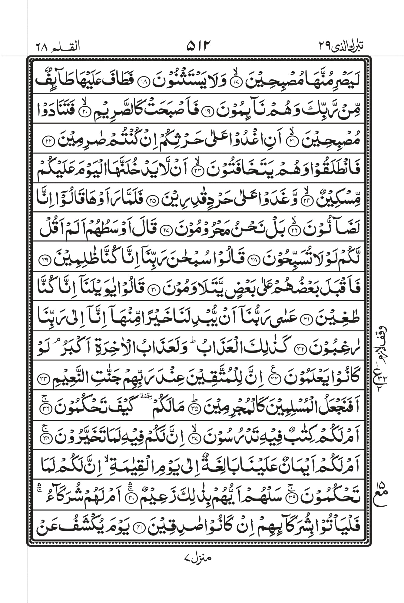 Surah Al-Qalam Page 2