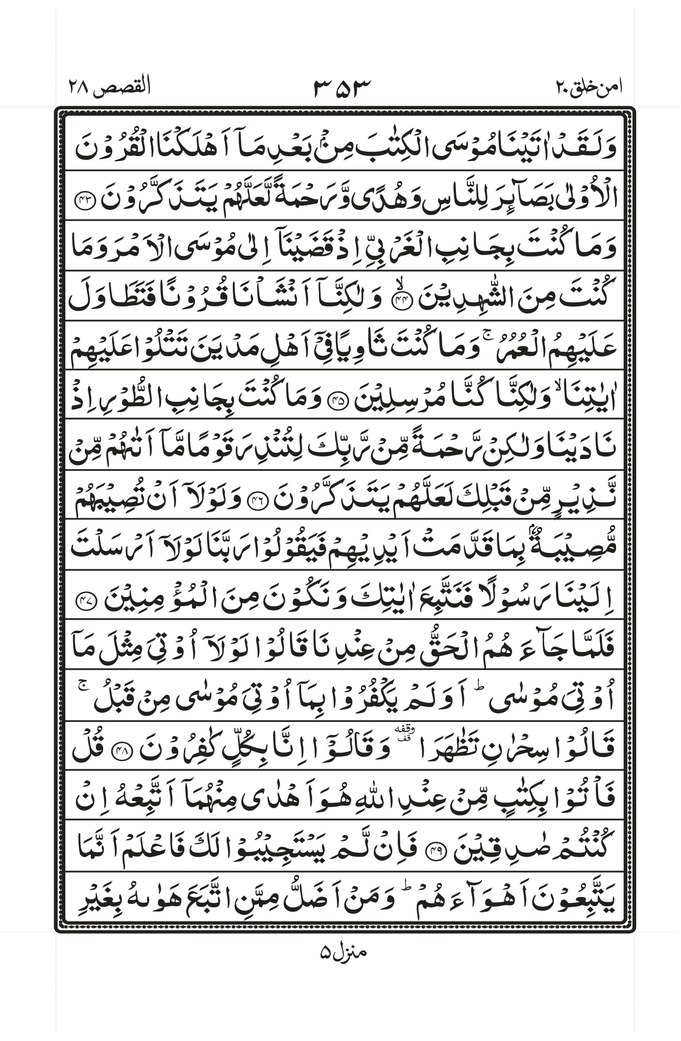 Surah Al-Qasas Page 6