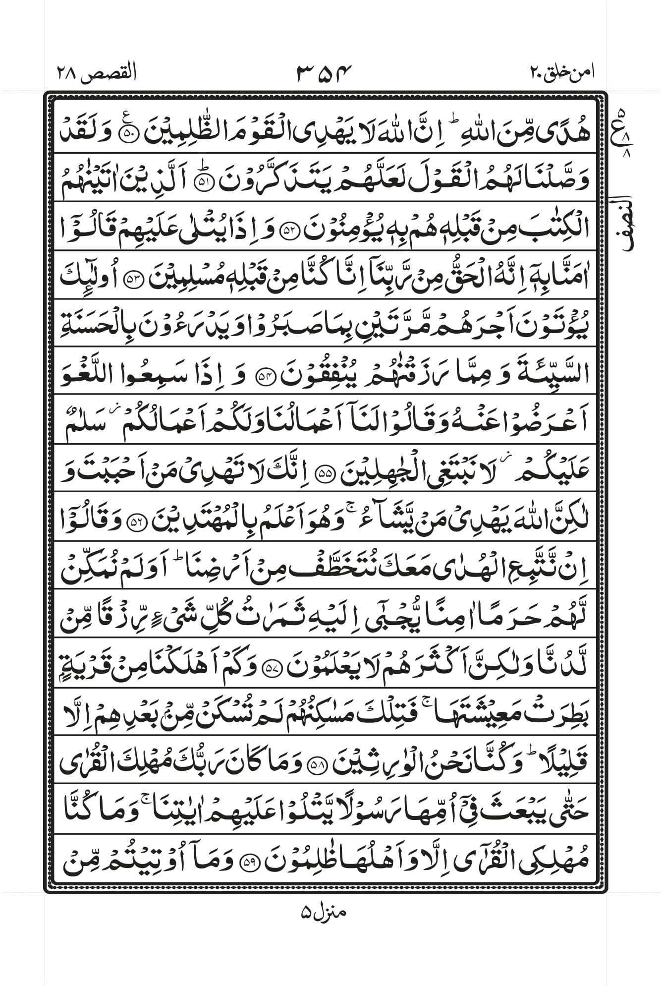 Surah Al-Qasas Page 7
