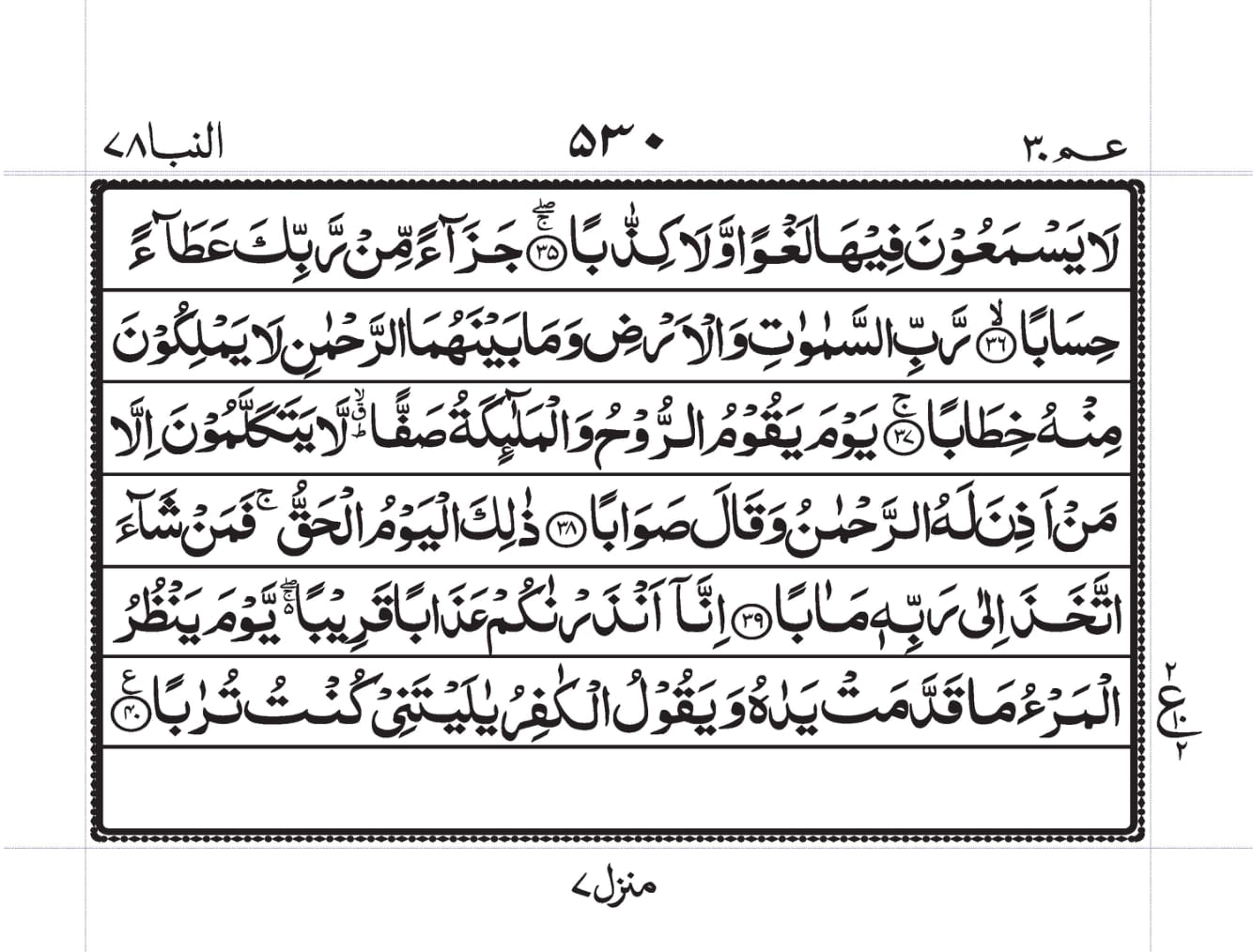 Surah An-Naba Page 2