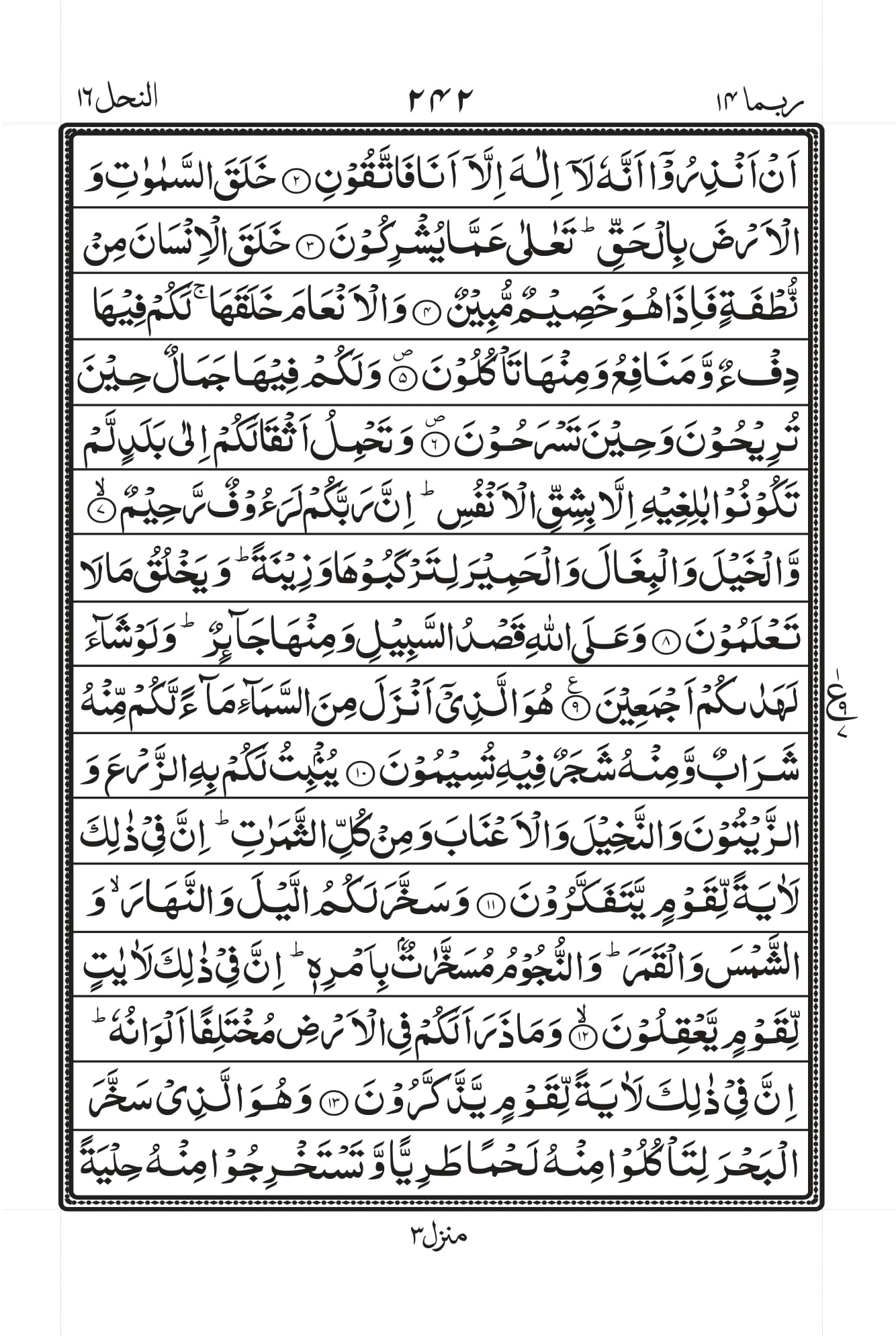Surah An-Nahl Page 2