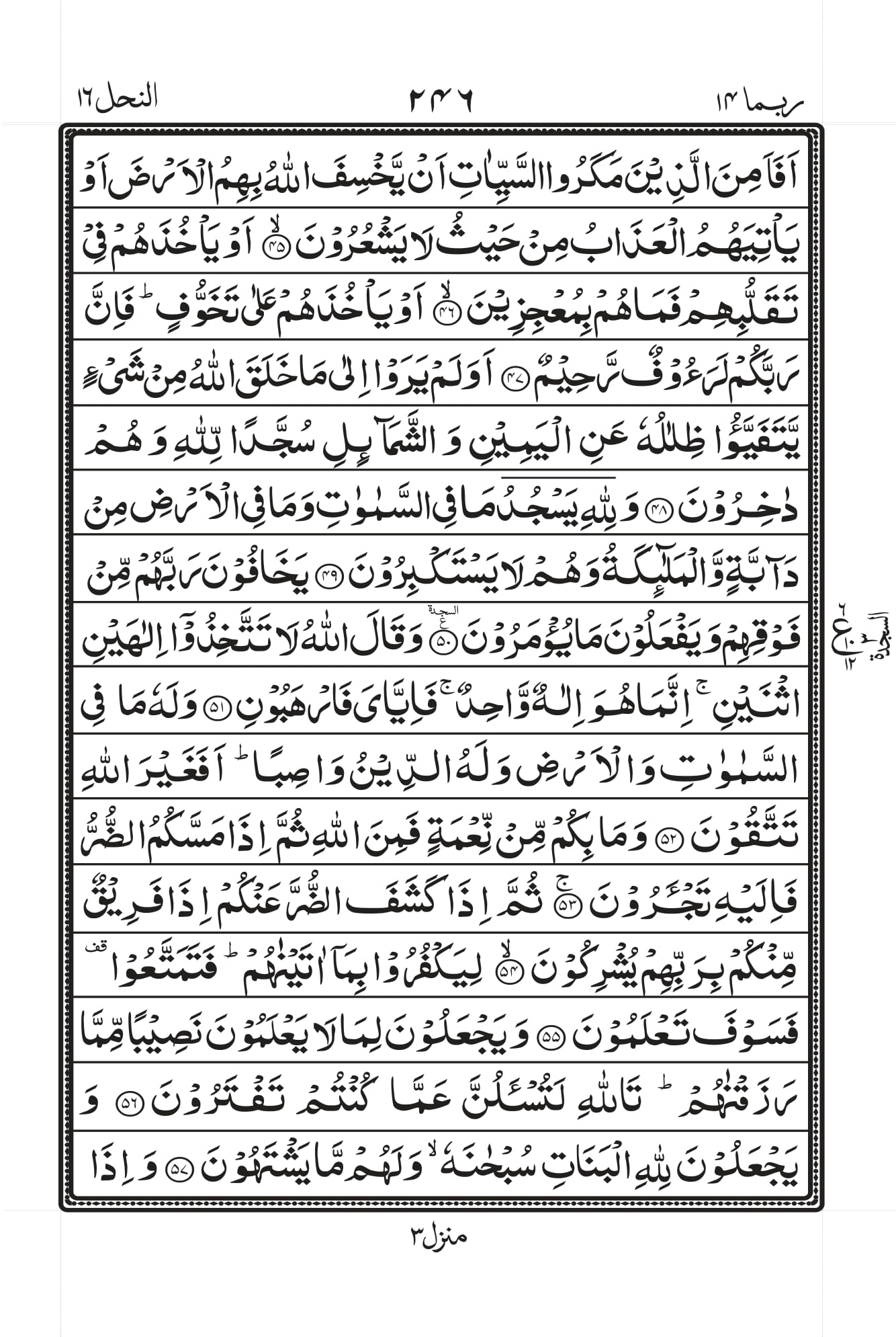 Surah An-Nahl Page 6
