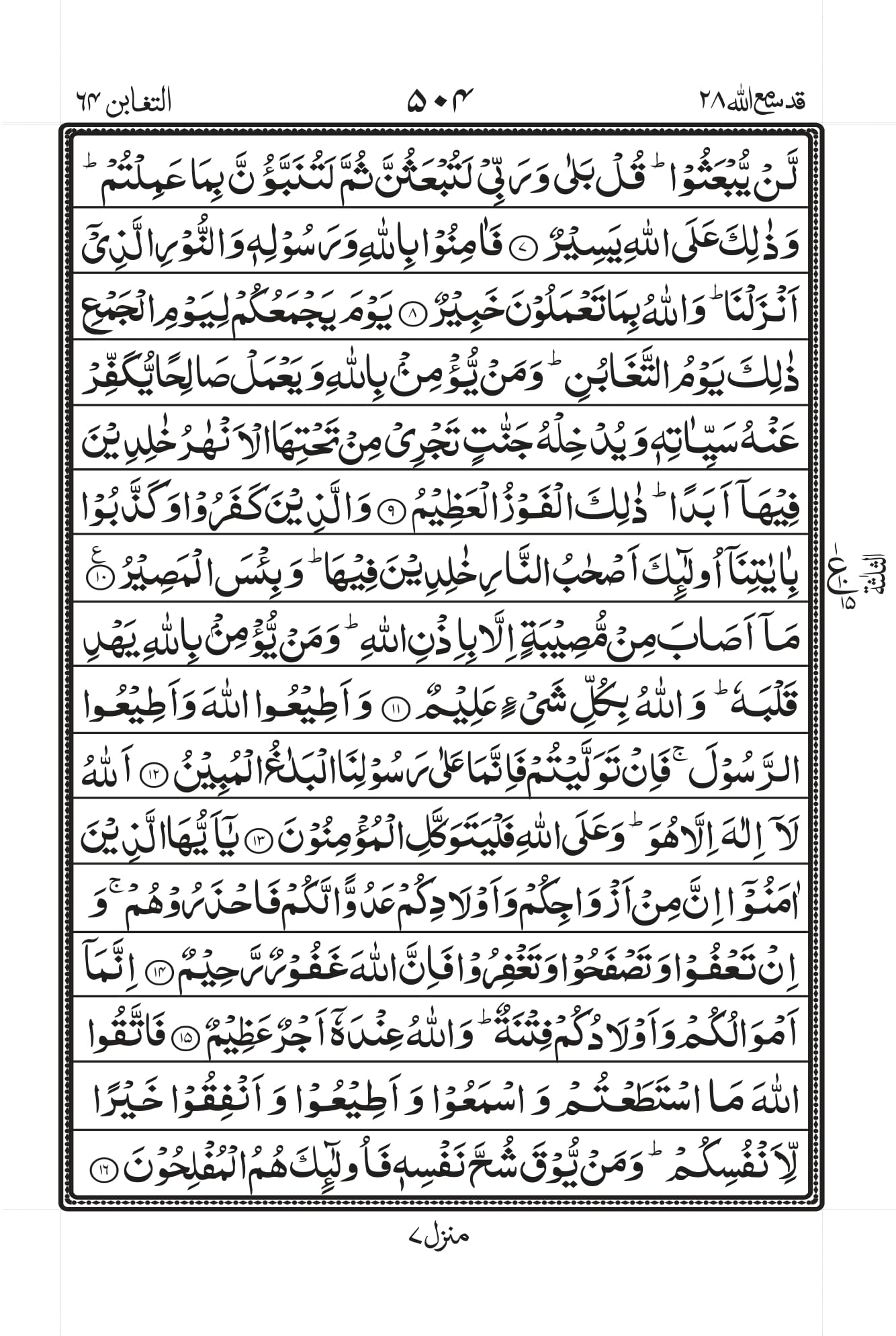 Surah At-Taghaabun Page 2
