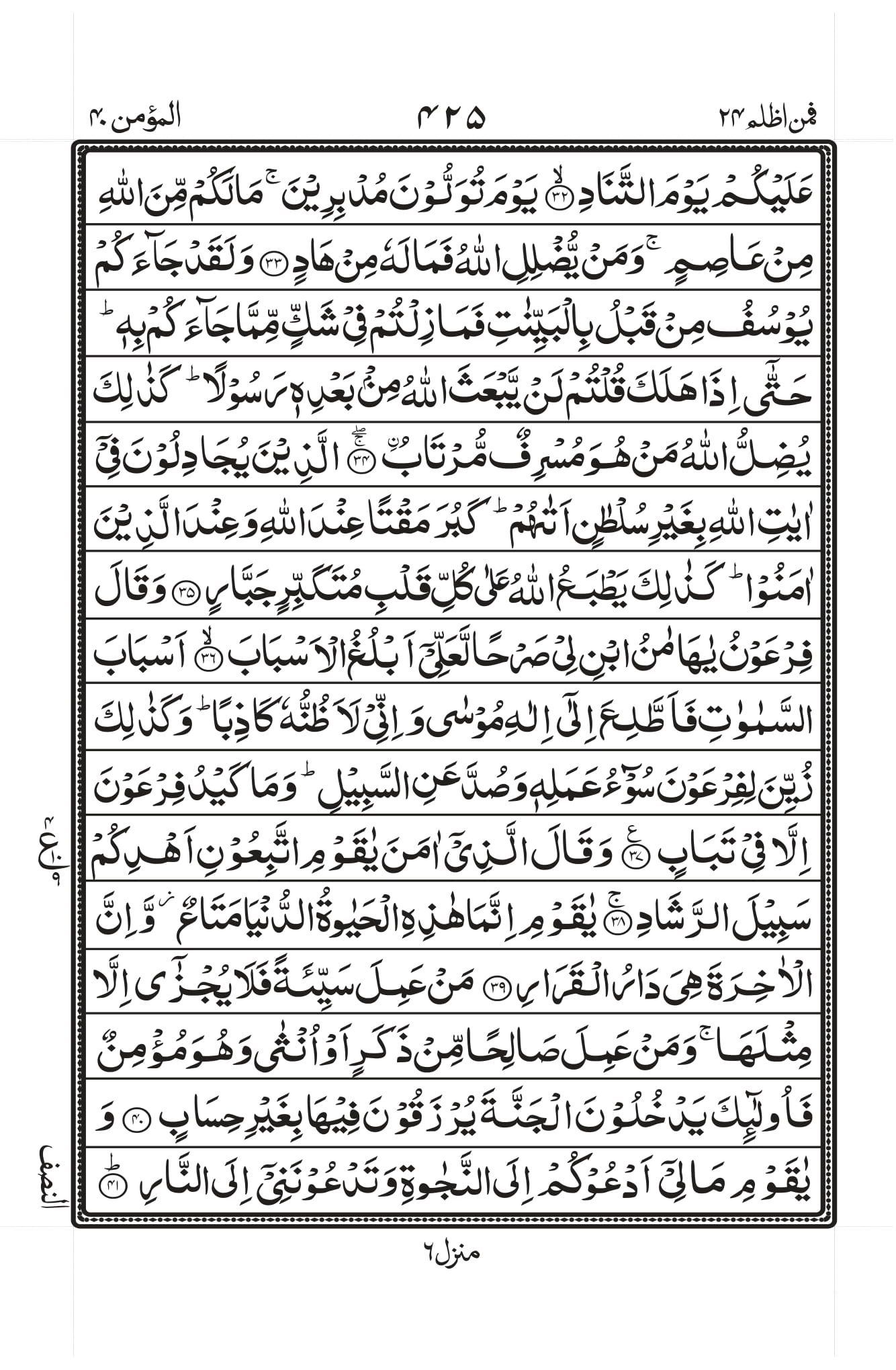 Surah Ghafir (Mau’min) Page 5