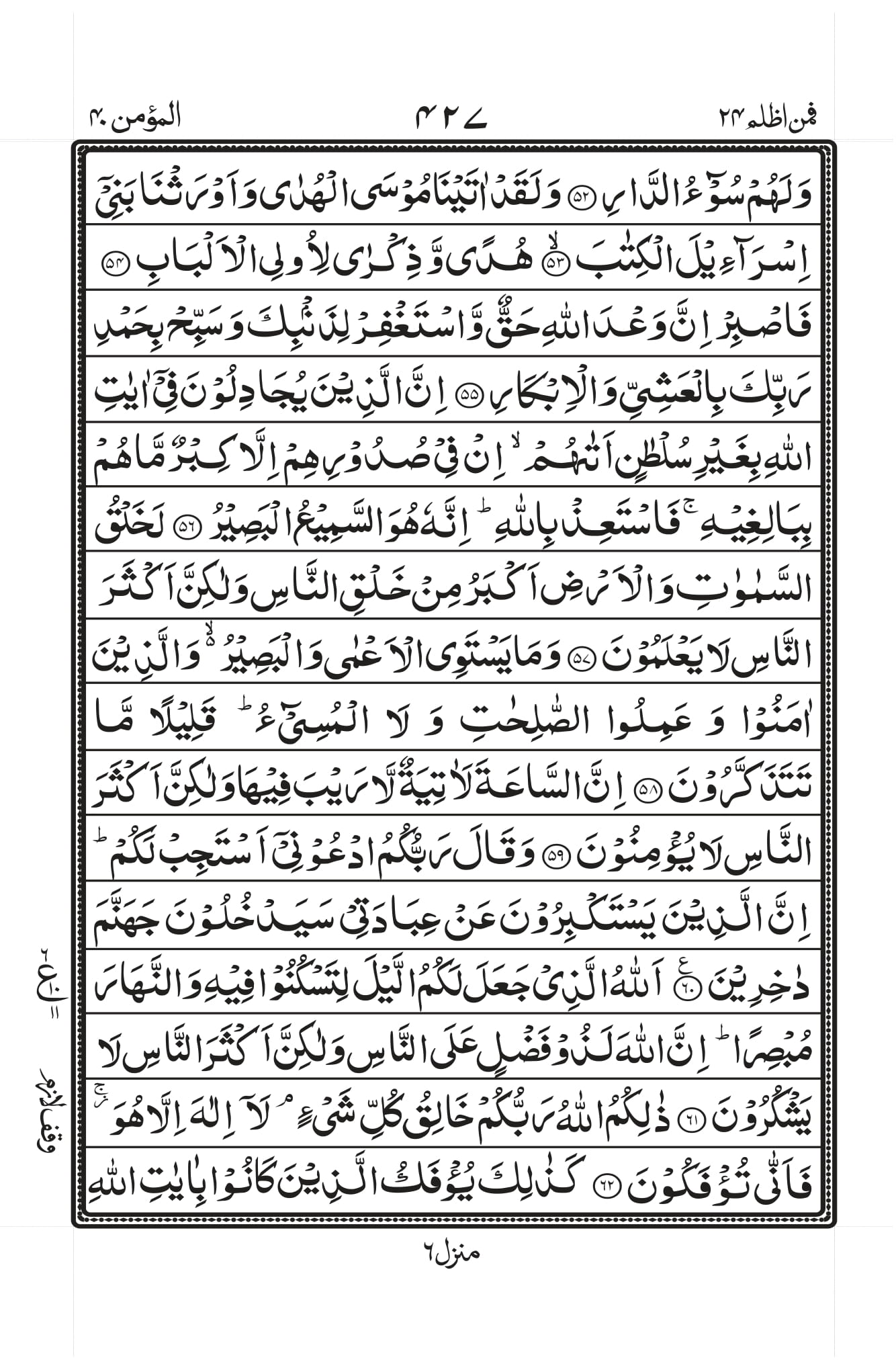 Surah Ghafir (Mau’min) Page 7