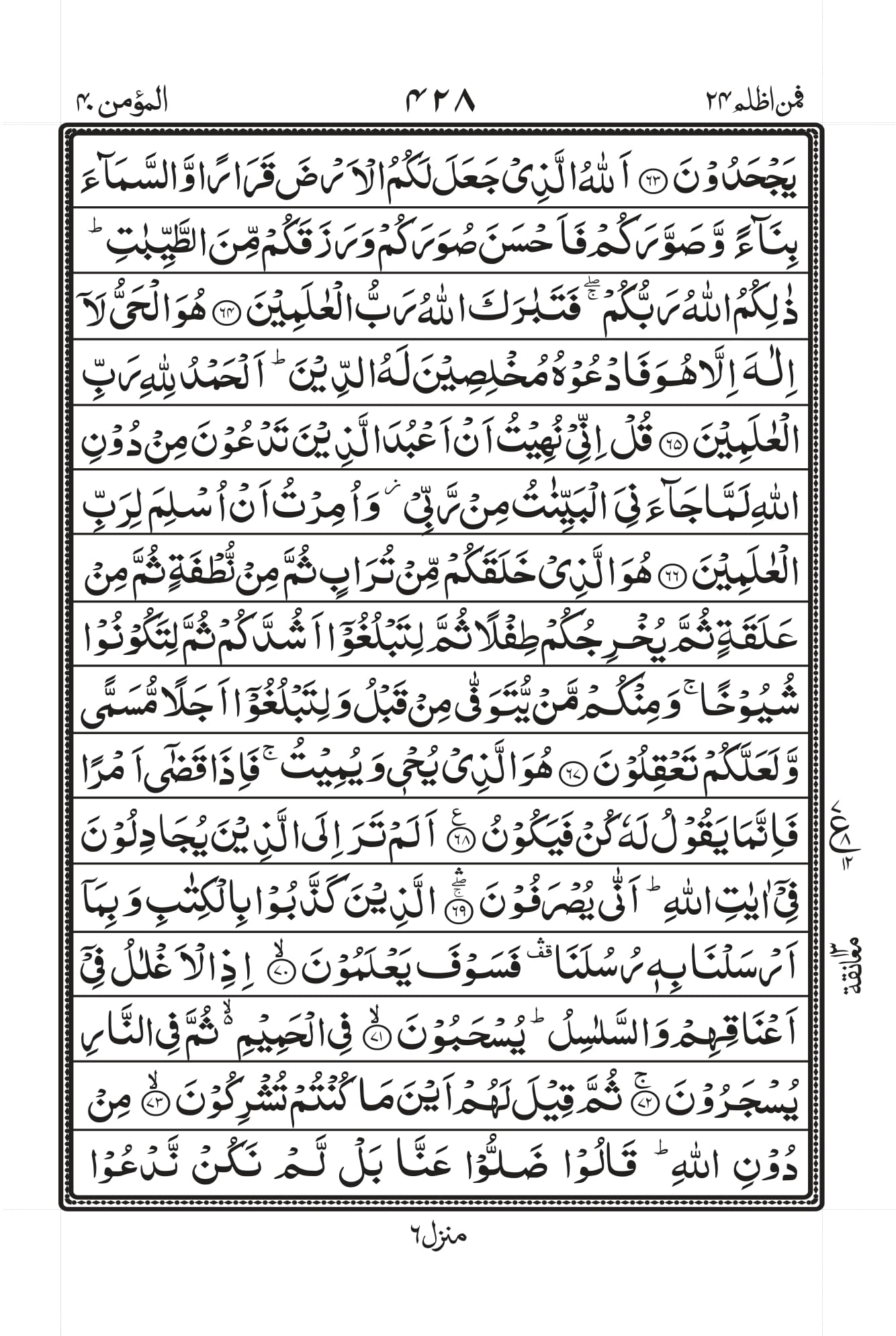 Surah Ghafir (Mau’min) Page 8