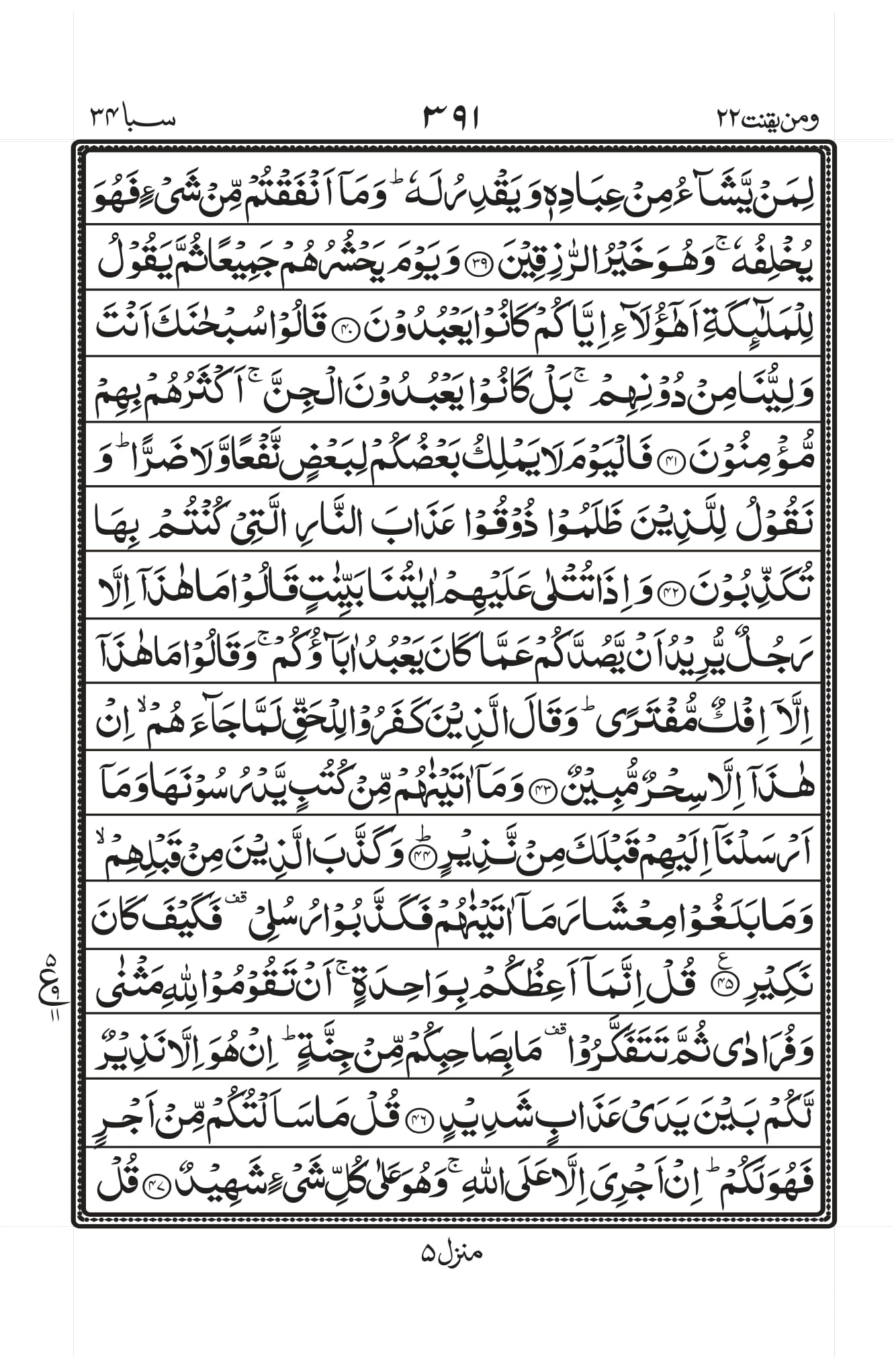 Surah Saba Page 6