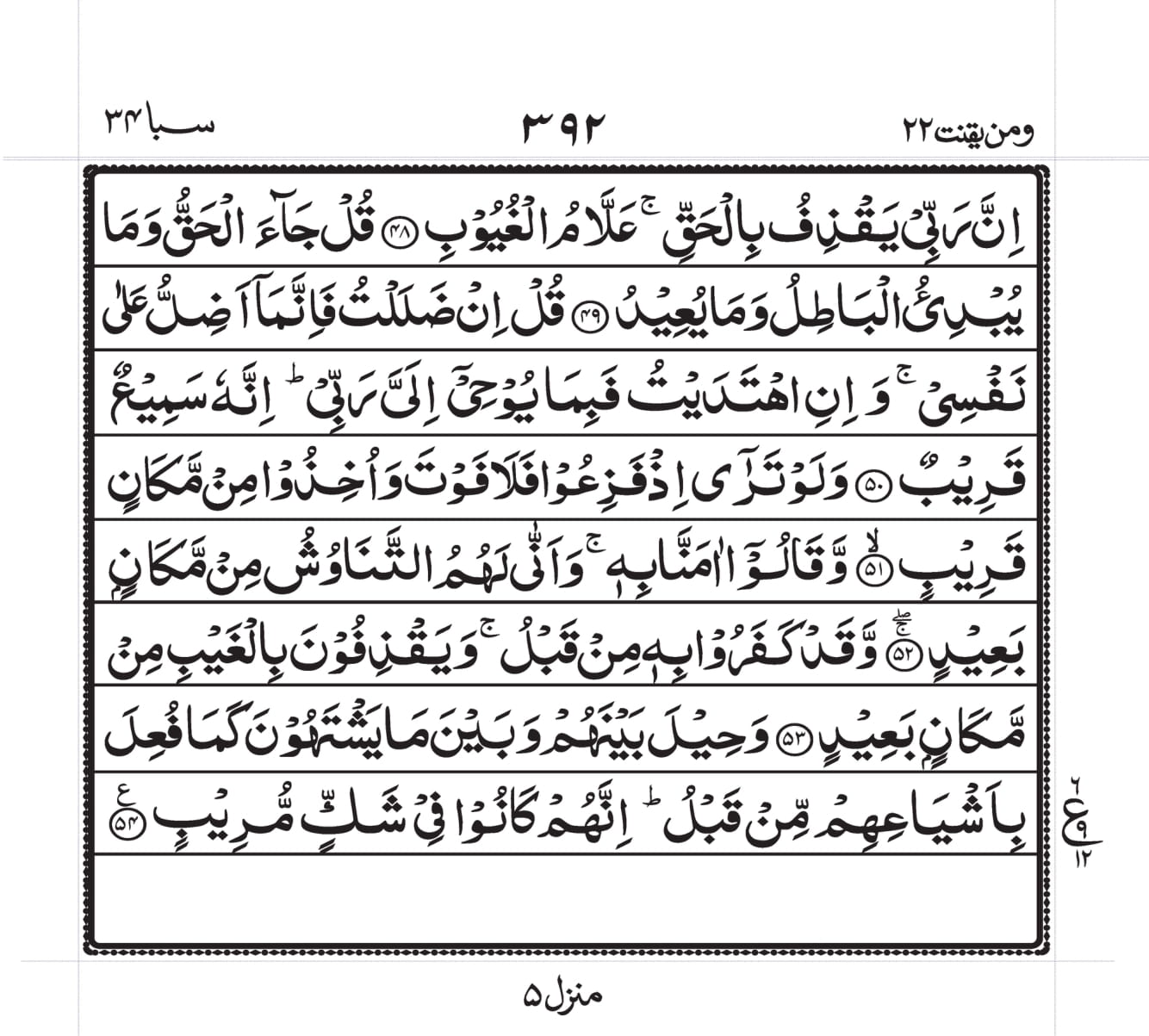 Surah Saba Page 7