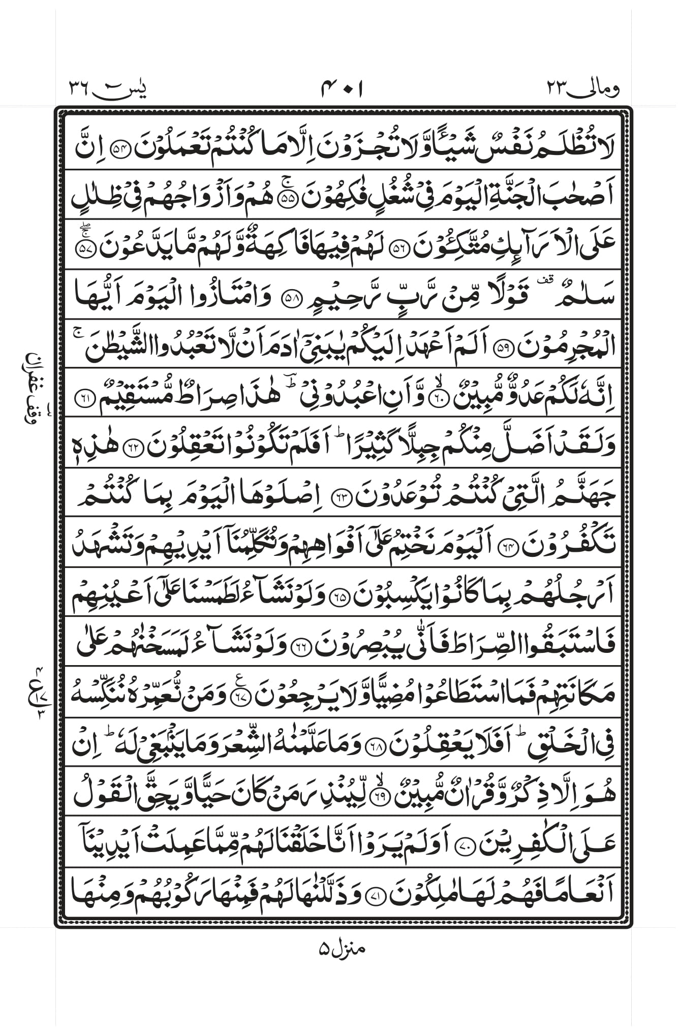 Surah Yaseen Page 5