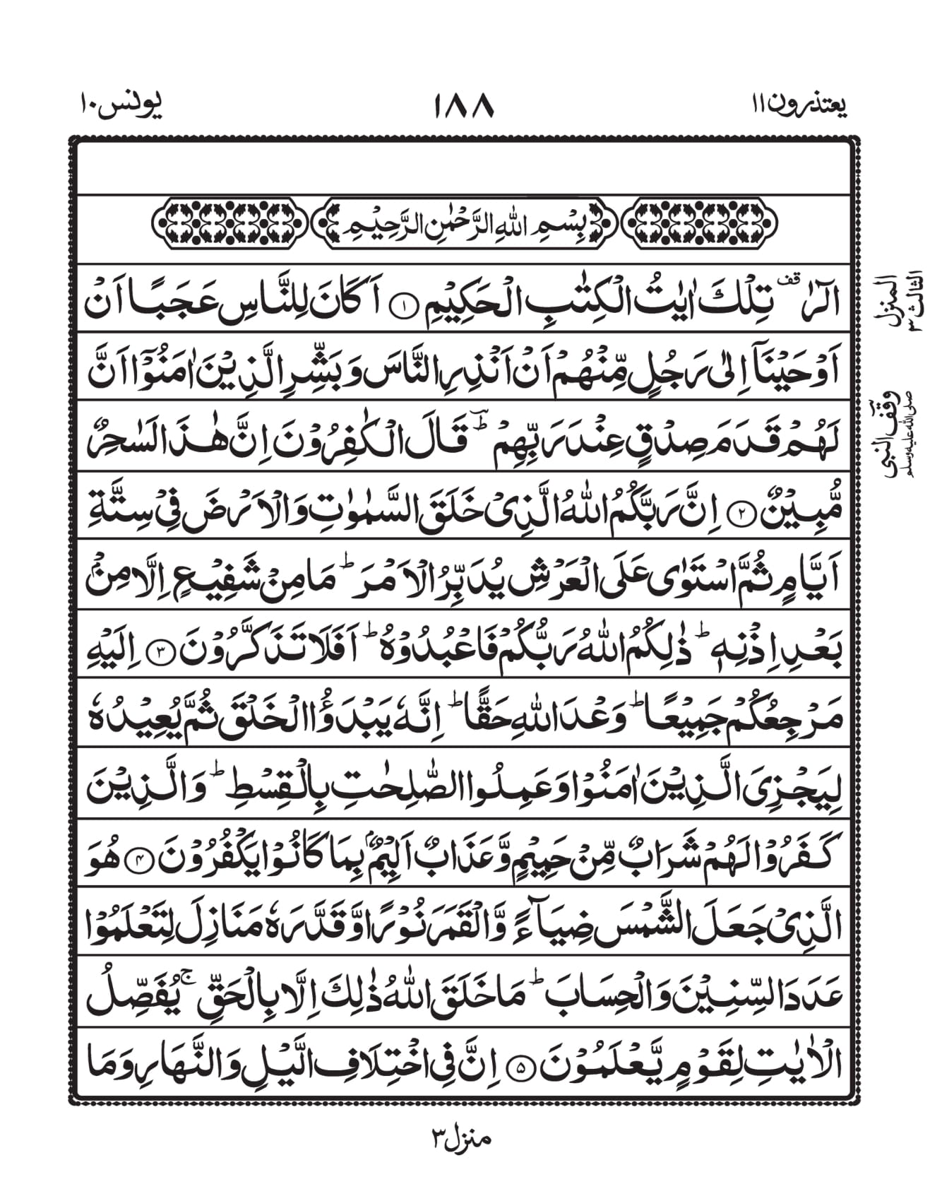Surah Yunus Page 1